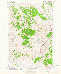 Rattlesnake Mountain Montana Historical topographic map, 1:24000 scale, 7.5 X 7.5 Minute, Year 1962