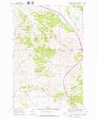 Rattlesnake Mountain Montana Historical topographic map, 1:24000 scale, 7.5 X 7.5 Minute, Year 1962