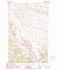 Rattlesnake Montana Historical topographic map, 1:24000 scale, 7.5 X 7.5 Minute, Year 1987