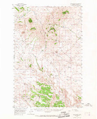Rattlesnake Montana Historical topographic map, 1:62500 scale, 15 X 15 Minute, Year 1956