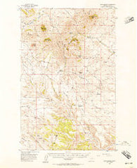 Rattlesnake Montana Historical topographic map, 1:62500 scale, 15 X 15 Minute, Year 1956