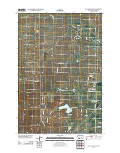 Rattlesnake Butte Montana Historical topographic map, 1:24000 scale, 7.5 X 7.5 Minute, Year 2011