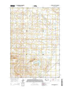 Rattlesnake Butte Montana Current topographic map, 1:24000 scale, 7.5 X 7.5 Minute, Year 2014