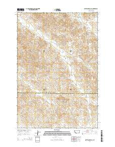 Rattlesnake Hill Montana Current topographic map, 1:24000 scale, 7.5 X 7.5 Minute, Year 2014