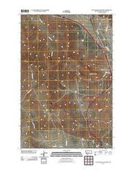 Rattlesnake Mountain Montana Historical topographic map, 1:24000 scale, 7.5 X 7.5 Minute, Year 2011