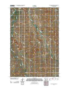 Rattlesnake Ridge Montana Historical topographic map, 1:24000 scale, 7.5 X 7.5 Minute, Year 2011