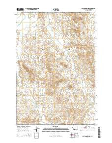 Rattlesnake Ridge Montana Current topographic map, 1:24000 scale, 7.5 X 7.5 Minute, Year 2014