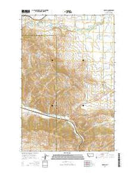 Ravalli Montana Current topographic map, 1:24000 scale, 7.5 X 7.5 Minute, Year 2014