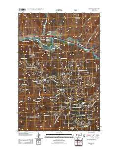 Ravenna Montana Historical topographic map, 1:24000 scale, 7.5 X 7.5 Minute, Year 2011