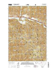 Ravenna Montana Current topographic map, 1:24000 scale, 7.5 X 7.5 Minute, Year 2014