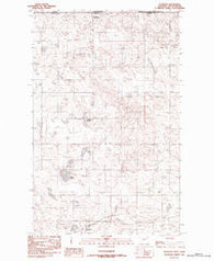 Raymond Montana Historical topographic map, 1:24000 scale, 7.5 X 7.5 Minute, Year 1983