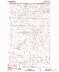 Raymond Montana Historical topographic map, 1:24000 scale, 7.5 X 7.5 Minute, Year 1983