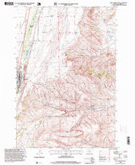 Red Lodge East Montana Historical topographic map, 1:24000 scale, 7.5 X 7.5 Minute, Year 1996