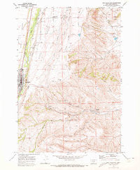 Red Lodge East Montana Historical topographic map, 1:24000 scale, 7.5 X 7.5 Minute, Year 1969