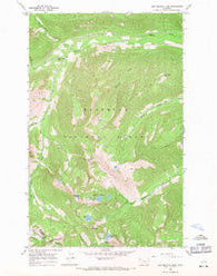 Red Meadow Lake Montana Historical topographic map, 1:24000 scale, 7.5 X 7.5 Minute, Year 1966
