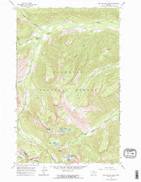 Red Meadow Lake Montana Historical topographic map, 1:24000 scale, 7.5 X 7.5 Minute, Year 1966