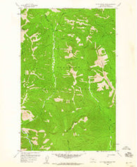 Red Plume Mountain Montana Historical topographic map, 1:24000 scale, 7.5 X 7.5 Minute, Year 1958