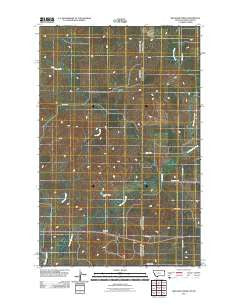 Red Bank Creek Montana Historical topographic map, 1:24000 scale, 7.5 X 7.5 Minute, Year 2011