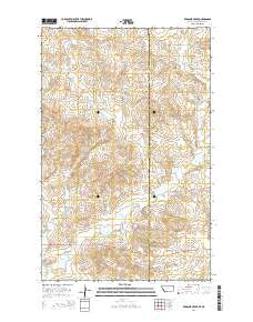 Red Bank Creek Montana Current topographic map, 1:24000 scale, 7.5 X 7.5 Minute, Year 2014