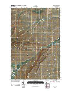 Red Hill Montana Historical topographic map, 1:24000 scale, 7.5 X 7.5 Minute, Year 2011