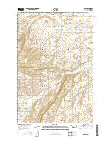 Red Hill Montana Current topographic map, 1:24000 scale, 7.5 X 7.5 Minute, Year 2014
