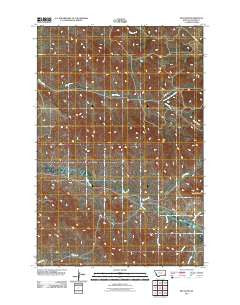 Red Knob Montana Historical topographic map, 1:24000 scale, 7.5 X 7.5 Minute, Year 2011