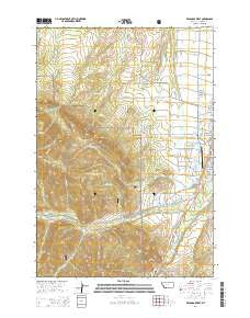 Red Lodge West Montana Current topographic map, 1:24000 scale, 7.5 X 7.5 Minute, Year 2014