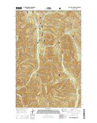 Red Plume Mountain Montana Current topographic map, 1:24000 scale, 7.5 X 7.5 Minute, Year 2014