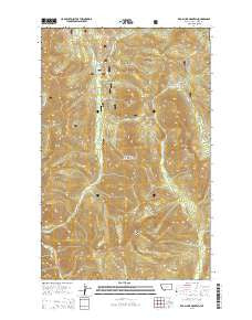 Red Plume Mountain Montana Current topographic map, 1:24000 scale, 7.5 X 7.5 Minute, Year 2014
