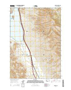 Red Rock Montana Current topographic map, 1:24000 scale, 7.5 X 7.5 Minute, Year 2014
