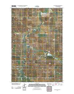 Red Top Butte Montana Historical topographic map, 1:24000 scale, 7.5 X 7.5 Minute, Year 2011