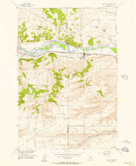 Reed Point Montana Historical topographic map, 1:24000 scale, 7.5 X 7.5 Minute, Year 1955