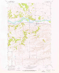 Reed Point Montana Historical topographic map, 1:24000 scale, 7.5 X 7.5 Minute, Year 1955