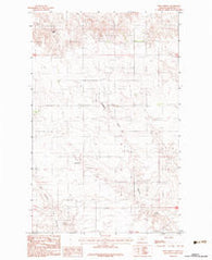 Reed Springs Montana Historical topographic map, 1:24000 scale, 7.5 X 7.5 Minute, Year 1983