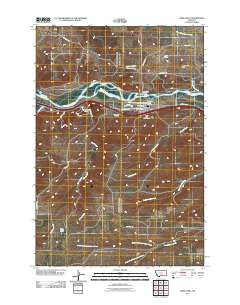 Reed Point Montana Historical topographic map, 1:24000 scale, 7.5 X 7.5 Minute, Year 2011