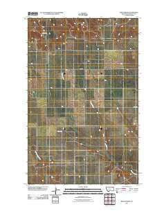 Reed Springs Montana Historical topographic map, 1:24000 scale, 7.5 X 7.5 Minute, Year 2011