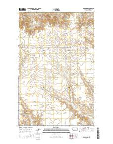 Reed Springs Montana Current topographic map, 1:24000 scale, 7.5 X 7.5 Minute, Year 2014