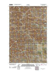 Regal Coulee Montana Historical topographic map, 1:24000 scale, 7.5 X 7.5 Minute, Year 2011