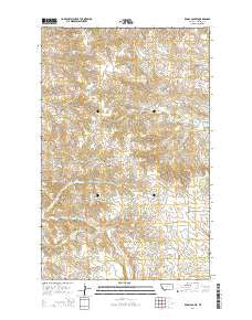 Regal Coulee Montana Current topographic map, 1:24000 scale, 7.5 X 7.5 Minute, Year 2014
