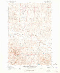 Regnal Coulee Montana Historical topographic map, 1:24000 scale, 7.5 X 7.5 Minute, Year 1963