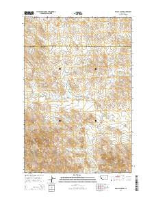 Regnal Coulee Montana Current topographic map, 1:24000 scale, 7.5 X 7.5 Minute, Year 2014