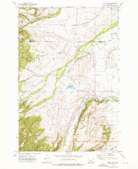 Rein Lake Montana Historical topographic map, 1:24000 scale, 7.5 X 7.5 Minute, Year 1972