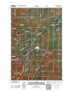 Rein Lake Montana Historical topographic map, 1:24000 scale, 7.5 X 7.5 Minute, Year 2011