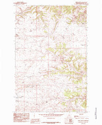 Reppe Butte Montana Historical topographic map, 1:24000 scale, 7.5 X 7.5 Minute, Year 1985