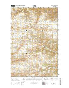 Reppe Butte Montana Current topographic map, 1:24000 scale, 7.5 X 7.5 Minute, Year 2014