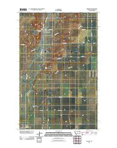 Reserve Montana Historical topographic map, 1:24000 scale, 7.5 X 7.5 Minute, Year 2011