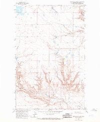 Reservoir Coulee Montana Historical topographic map, 1:24000 scale, 7.5 X 7.5 Minute, Year 1964