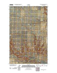 Reservoir Coulee Montana Historical topographic map, 1:24000 scale, 7.5 X 7.5 Minute, Year 2011