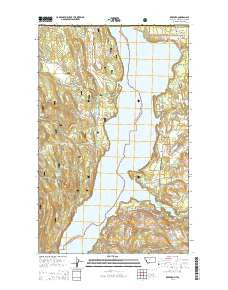 Rexford Montana Current topographic map, 1:24000 scale, 7.5 X 7.5 Minute, Year 2014