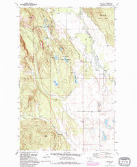 Rhodes Montana Historical topographic map, 1:24000 scale, 7.5 X 7.5 Minute, Year 1991